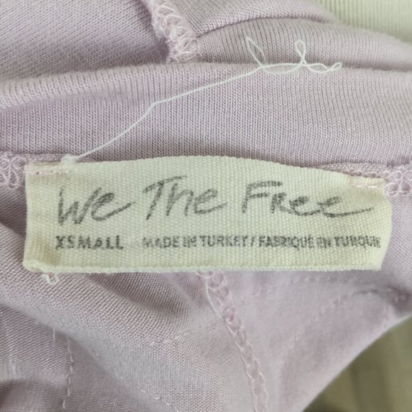 We the Free Light Lilac Deep V-Neck Top xs - Picture 7 of 11